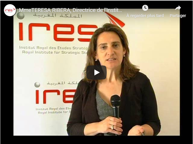 Mme TERESA RIBERA, Quelles politiques d’adaptation au changement climatique et/ou de réduction de l’empreinte écologique de la planète ?