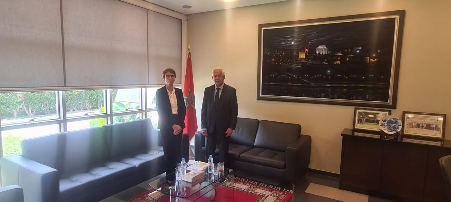 Visite de courtoisie à l’IRES de Madame Quiterie PINCENT, la Directrice de l’Agence française de Développement au Maroc 